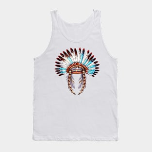 Native American Feather Headdress #3 Tank Top